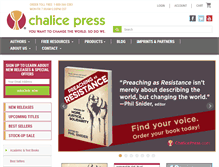 Tablet Screenshot of chalicepress.com